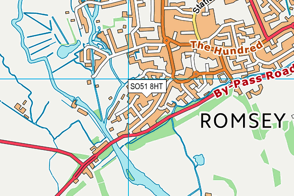 SO51 8HT map - OS VectorMap District (Ordnance Survey)