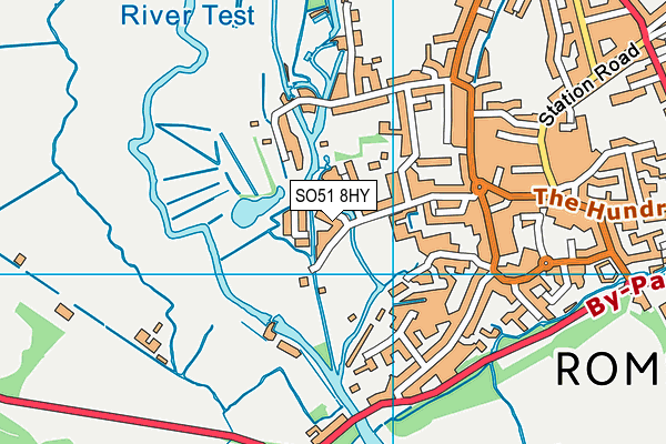 SO51 8HY map - OS VectorMap District (Ordnance Survey)