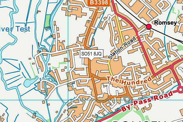 SO51 8JQ map - OS VectorMap District (Ordnance Survey)