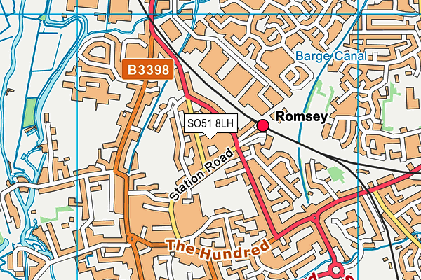 SO51 8LH map - OS VectorMap District (Ordnance Survey)