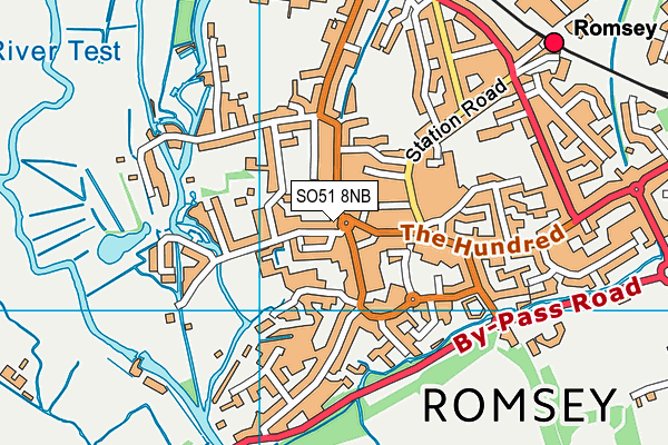 SO51 8NB map - OS VectorMap District (Ordnance Survey)