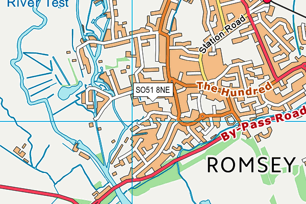 SO51 8NE map - OS VectorMap District (Ordnance Survey)