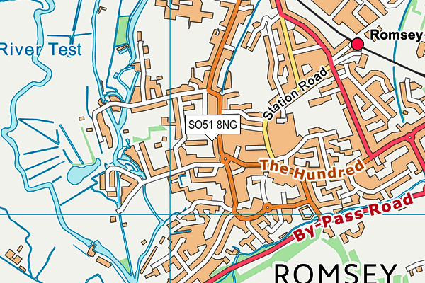 SO51 8NG map - OS VectorMap District (Ordnance Survey)