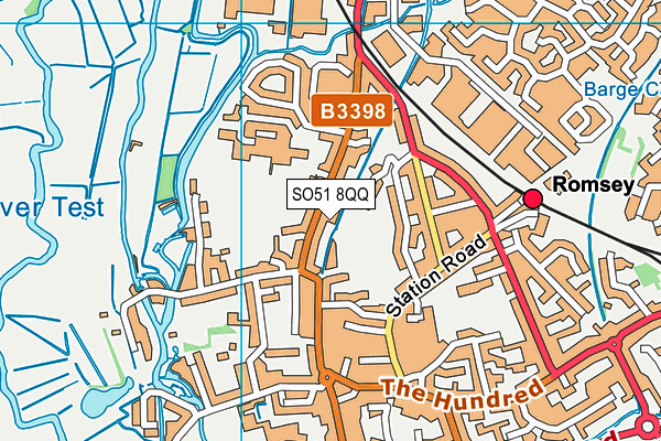 SO51 8QQ map - OS VectorMap District (Ordnance Survey)