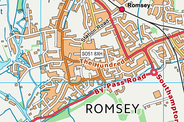 SO51 8XH map - OS VectorMap District (Ordnance Survey)