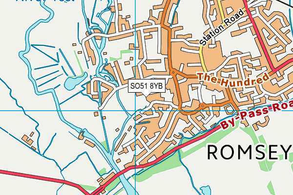 SO51 8YB map - OS VectorMap District (Ordnance Survey)