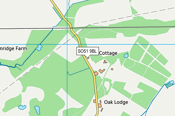 SO51 9BL map - OS VectorMap District (Ordnance Survey)