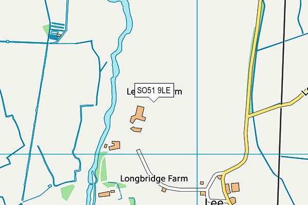 SO51 9LE map - OS VectorMap District (Ordnance Survey)