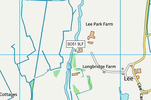 SO51 9LF map - OS VectorMap District (Ordnance Survey)