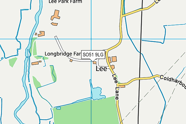 SO51 9LG map - OS VectorMap District (Ordnance Survey)