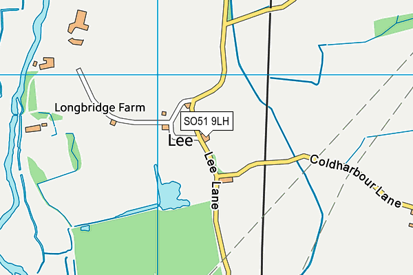 SO51 9LH map - OS VectorMap District (Ordnance Survey)