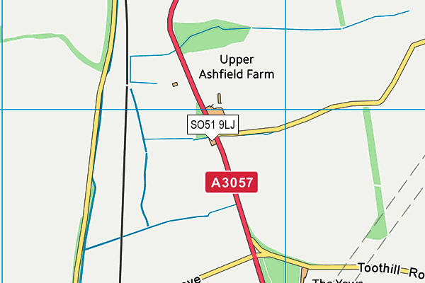 SO51 9LJ map - OS VectorMap District (Ordnance Survey)