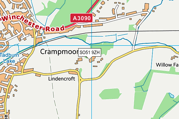 Stroud School map (SO51 9ZH) - OS VectorMap District (Ordnance Survey)