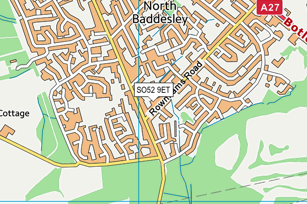 SO52 9ET map - OS VectorMap District (Ordnance Survey)