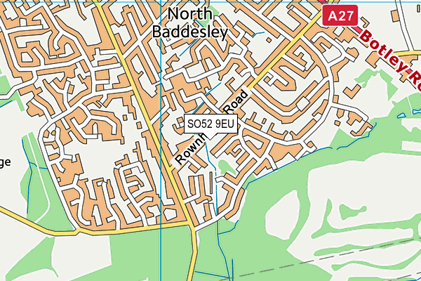 SO52 9EU map - OS VectorMap District (Ordnance Survey)