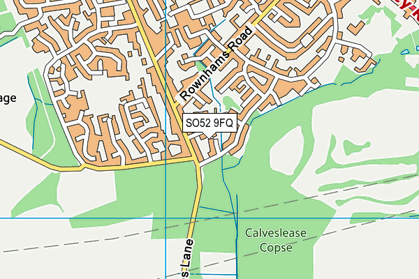 SO52 9FQ map - OS VectorMap District (Ordnance Survey)