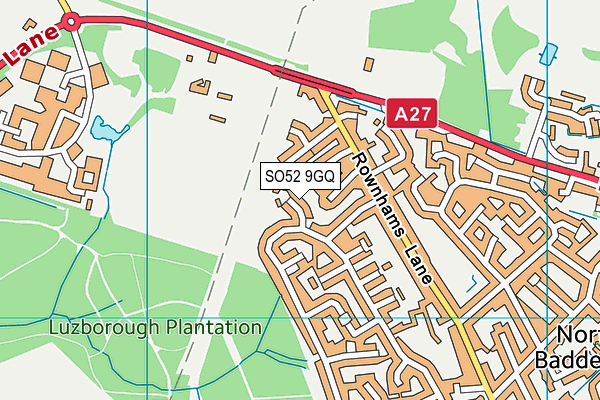 SO52 9GQ map - OS VectorMap District (Ordnance Survey)