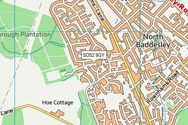 SO52 9GY map - OS VectorMap District (Ordnance Survey)