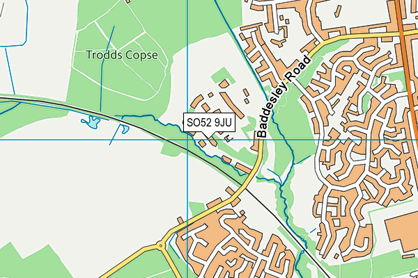 SO52 9JU map - OS VectorMap District (Ordnance Survey)