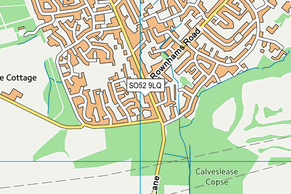 SO52 9LQ map - OS VectorMap District (Ordnance Survey)