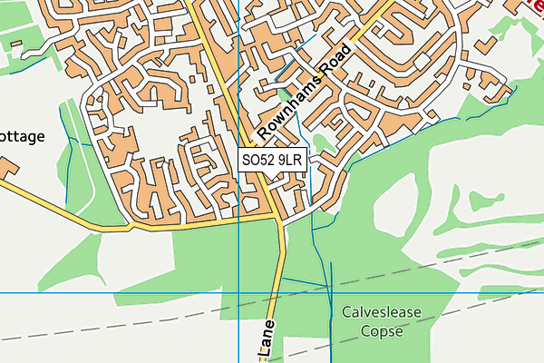 SO52 9LR map - OS VectorMap District (Ordnance Survey)