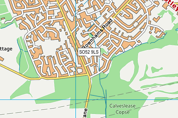 SO52 9LS map - OS VectorMap District (Ordnance Survey)