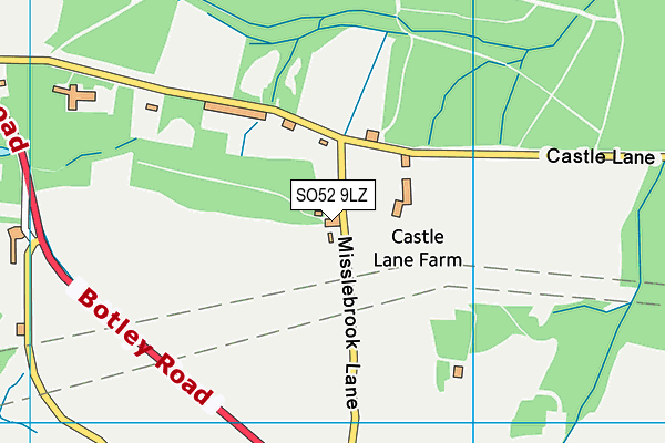 SO52 9LZ map - OS VectorMap District (Ordnance Survey)