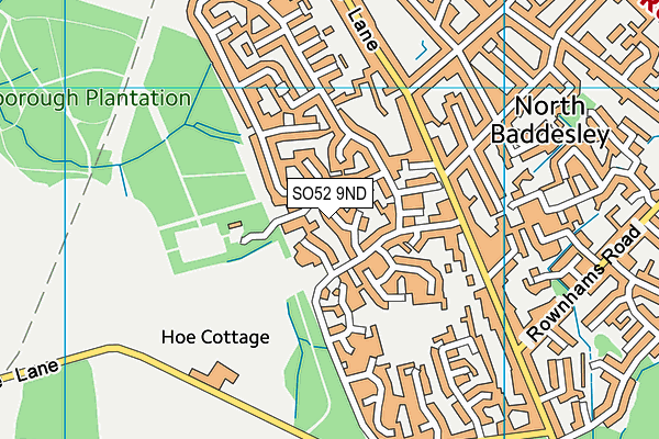 SO52 9ND map - OS VectorMap District (Ordnance Survey)