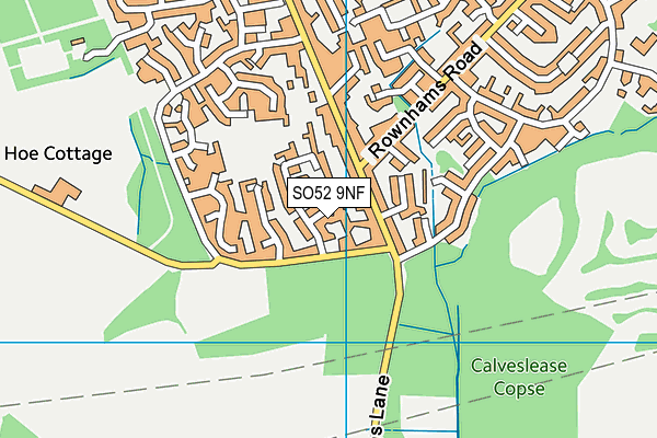 SO52 9NF map - OS VectorMap District (Ordnance Survey)