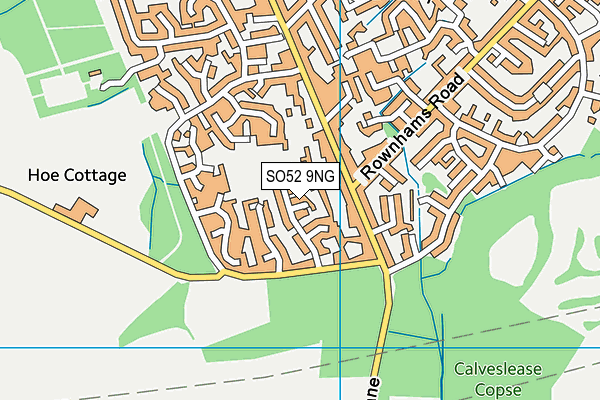 SO52 9NG map - OS VectorMap District (Ordnance Survey)