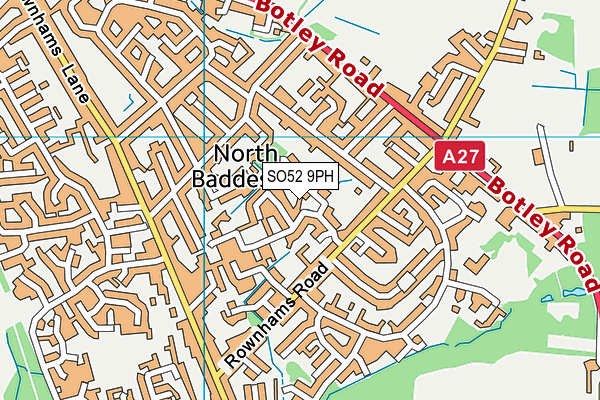 SO52 9PH map - OS VectorMap District (Ordnance Survey)