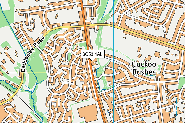 SO53 1AL map - OS VectorMap District (Ordnance Survey)