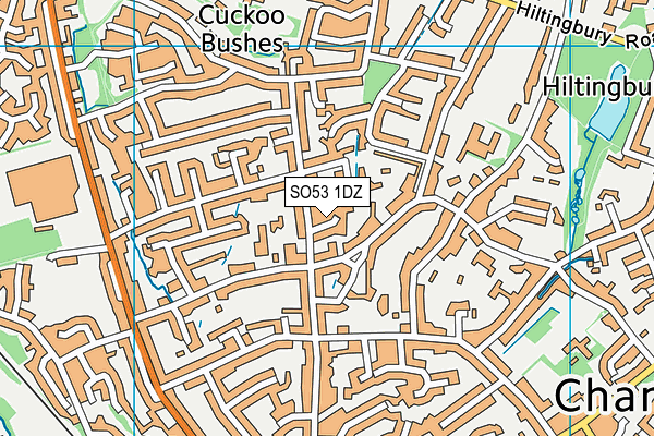 SO53 1DZ map - OS VectorMap District (Ordnance Survey)