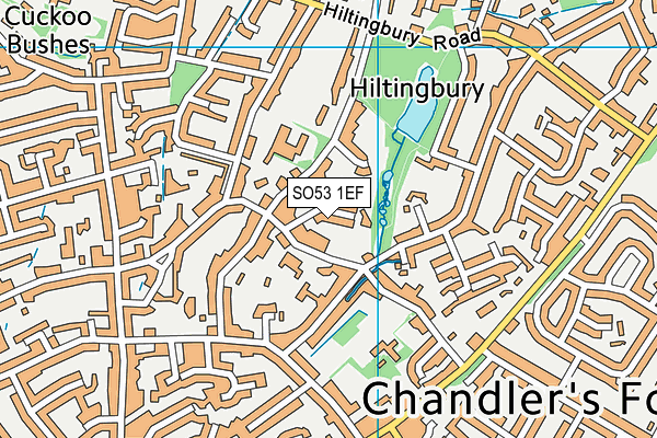 SO53 1EF map - OS VectorMap District (Ordnance Survey)