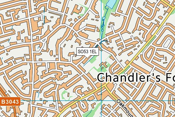 SO53 1EL map - OS VectorMap District (Ordnance Survey)