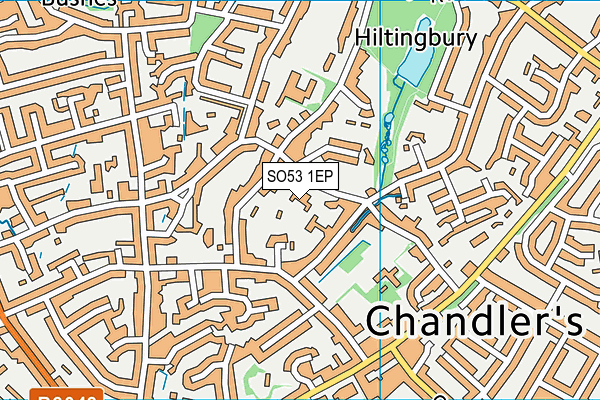 SO53 1EP map - OS VectorMap District (Ordnance Survey)