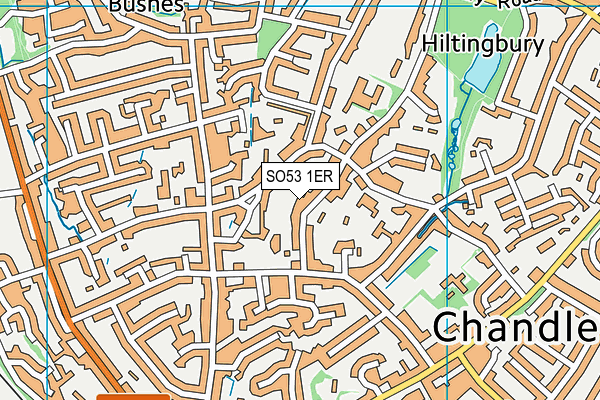 SO53 1ER map - OS VectorMap District (Ordnance Survey)