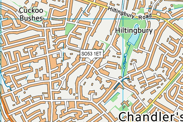 SO53 1ET map - OS VectorMap District (Ordnance Survey)