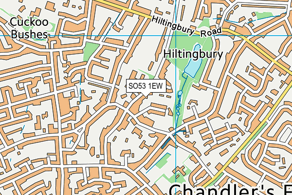 SO53 1EW map - OS VectorMap District (Ordnance Survey)