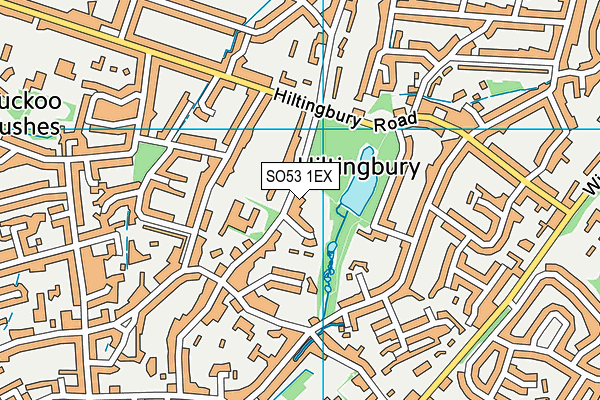 SO53 1EX map - OS VectorMap District (Ordnance Survey)