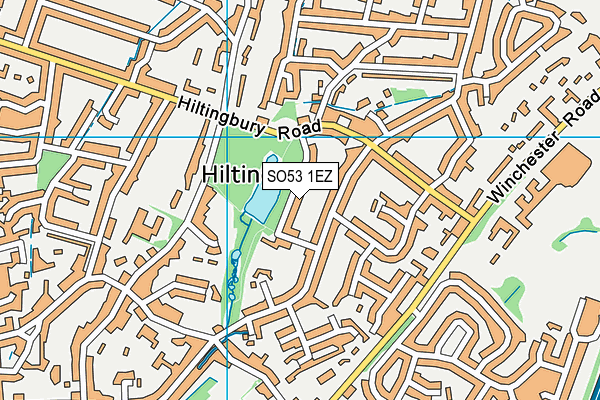 SO53 1EZ map - OS VectorMap District (Ordnance Survey)