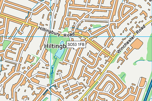 SO53 1FB map - OS VectorMap District (Ordnance Survey)