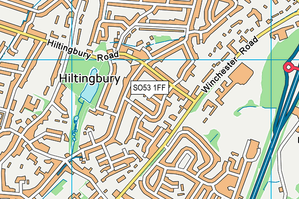 SO53 1FF map - OS VectorMap District (Ordnance Survey)