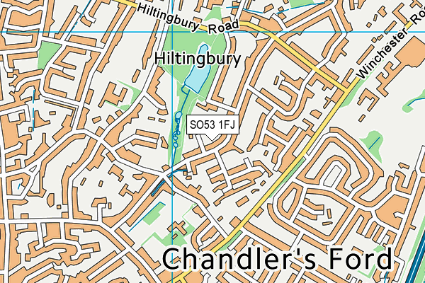 SO53 1FJ map - OS VectorMap District (Ordnance Survey)