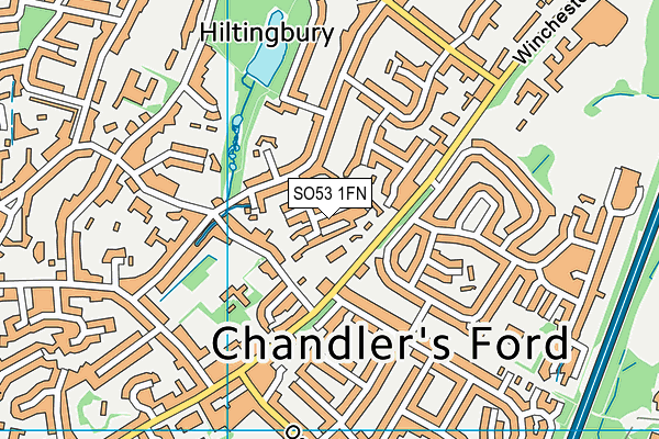 SO53 1FN map - OS VectorMap District (Ordnance Survey)