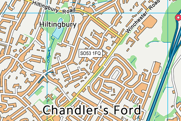 SO53 1FQ map - OS VectorMap District (Ordnance Survey)