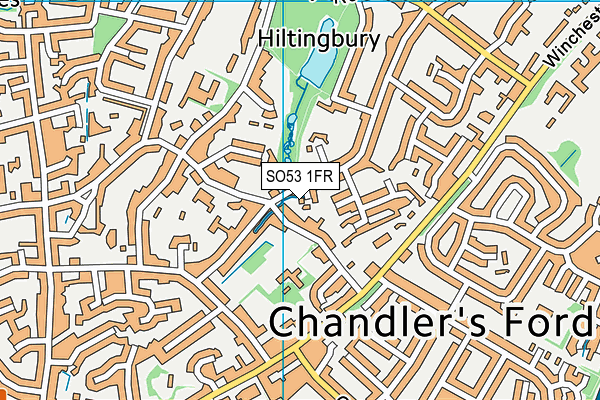 SO53 1FR map - OS VectorMap District (Ordnance Survey)