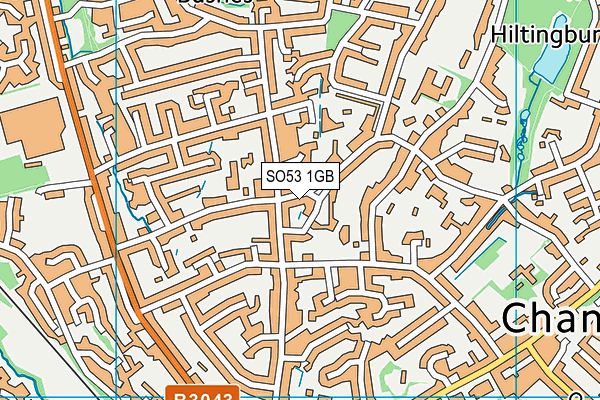 SO53 1GB map - OS VectorMap District (Ordnance Survey)