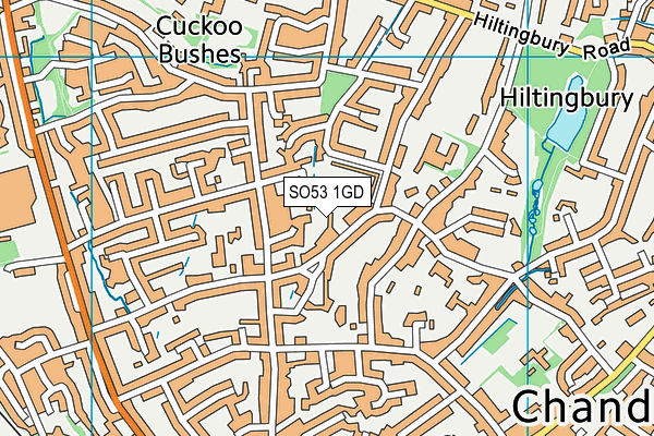 SO53 1GD map - OS VectorMap District (Ordnance Survey)
