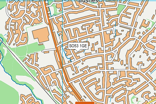 SO53 1GE map - OS VectorMap District (Ordnance Survey)